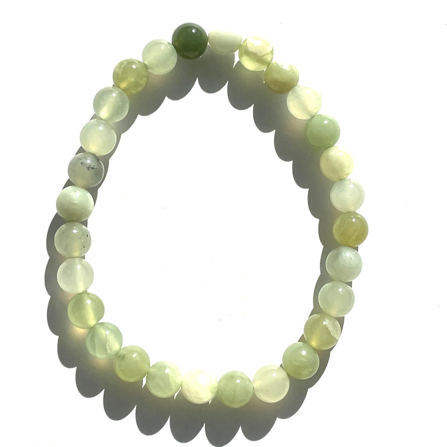 New Jade Beads Bracelet 6mm New Jade Beads Bracelet 6mm